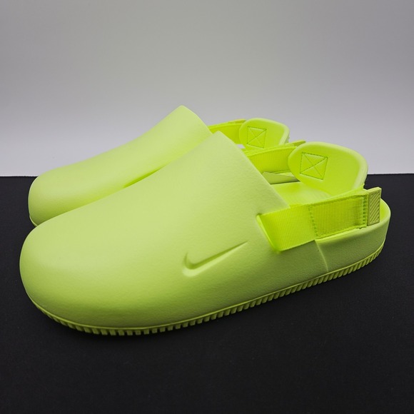 Nike Calm Mule Volt Neon Yellow Mens Size 9 Slip On Clog FD5130-700 New main image 7